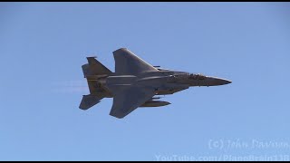 2023 Barksdale AFB Air Show  F15 burner passes [upl. by Saretta836]