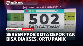 Web PPDB Kota Depok ‘Down’ Orang Tua Siswa Kebingungan [upl. by Kudva660]