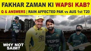 Pakistan vs Australia 1st T20 2024 delayed by rain  Match is possible or not [upl. by Irpak]