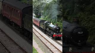 Lydham Manor steams out of Paignton railway train devon [upl. by Zelikow]