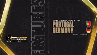 PORTUGAL v GERMANY  RUGBY EUROPE U18 CHAMPIONSHIP 2024 [upl. by Gerrald]