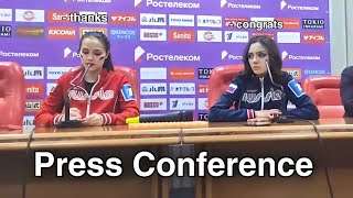 Press Conference  Medvedeva and Zagitova tension [upl. by Layton]