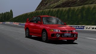 Gran Turismo 1  Mitsubishi Lancer Evo IV  Trial Mountain [upl. by Idnim]