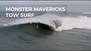 MAVERICKS CLEANUP SET PUSHES SURFERS INTO THE ROCKS  Mavericks Awards [upl. by Levison]