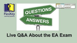 Live QampA About the EA Exam Should I Take the 3 Exam Parts in Order [upl. by Eliseo]