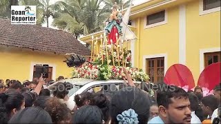 Goan Reporter News Procession of Our Lady of Rosary Held at Navelim Church [upl. by Gordy]