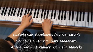 Ludwig van Beethoven Sonatine GDur 1 Satz Moderato [upl. by Cammie]