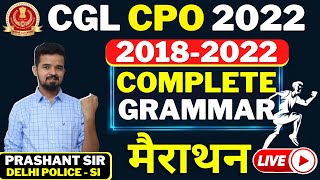 🔴COMPLETE GRAMMAR  2018 से 2022 तक  IMPORTANT FOR CGL CPO 2022 ENGLISH  PRASHANT SIR [upl. by Neslund638]