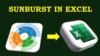 How To Create and Modify a Sunburst Diagram in Excel [upl. by Parrie]