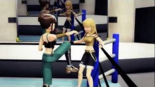 【MMD】 WRESTLEMSTER 765 第４試合 [upl. by Nednyl]