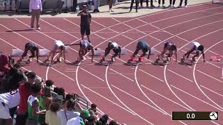 Mt SAC Relays 100m Full of Surprises [upl. by Meekar776]