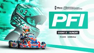 PFi  Event 2 LIVE  Sunday  Wera Tools British Kart Championships [upl. by Finnegan257]