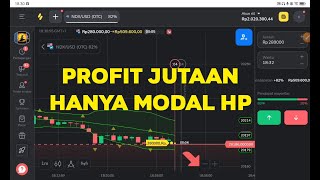 TRADING BINOMO MODAL HP PROFIT JUTAAN BEGINI CARANYA [upl. by Charlena70]