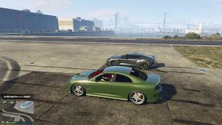 Buffalo STX on lowgrips vs Pariah drag race  GTA Online [upl. by Eceirehs]