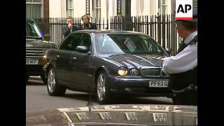 Blair leaves No 10 arrives at Palace to tender resignation to Queen [upl. by Ellehcim517]