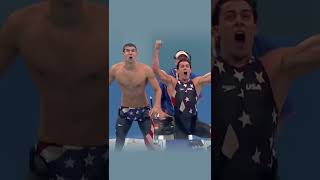 Swimmer Michael PhelpsJason LezakMemoryGreatest Relay In Olympic History shorts [upl. by Laney]