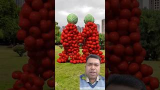 Vegetable charectors droped when they walking😄😄 shorts Gadgets youtubeshorts funny viralvideo [upl. by Luthanen]