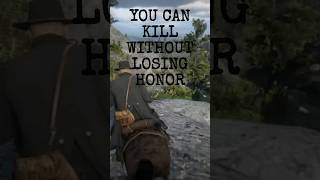 Red Dead Redemption 2 How to Kill Without Losing Honor  The Ultimate Guide shorts rdr2 [upl. by Etam]