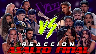 REACCION a LA VOZ ANTENA 3 2024  ASALTO FINAL 1VS1 Programa 10 [upl. by Irahk]