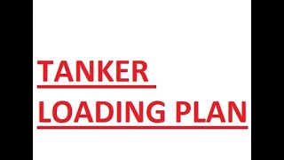 LOADING PLAN ON TANKER [upl. by Eimmak753]