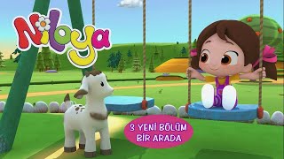 Niloya 3 bölüm bir arada  Kedi Evi  Parkta Bir Gün  Yetenekli Robot  Müziksiz çizgi film [upl. by Adrianna]