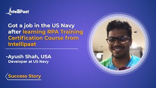 Intellipaat Reviews  RPA Developer Course  Career Transition  Got Job as a Developer  Ayush [upl. by Nho]