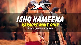 Ishq Kameena Karaoke  Male Only   Shakti  Shahrukh Khan  Aishwarya Rai I Sonu Nigam [upl. by Starlin]