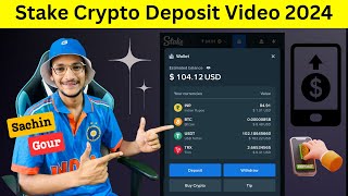 Stake crypto deposit India  How to deposit crypto in stake  Stake crypto deposit Binance [upl. by Alehc]