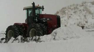 LEON Dozer Blade QV400 4WD  Pushing Snow [upl. by Marriott]