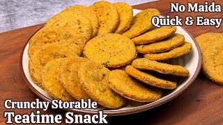 The Ultimate Crunchy TeaTime Snack Recipe  No Maida One Month Storable [upl. by Naerol524]