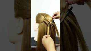 Beautiful Ponytail Tutorial hairstyle foryou youtubeshorts shortvideo shortsfeed shorts fyp [upl. by Elboa]