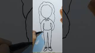 How to Draw Avani Gregg Tik Tok Star drawing shorts [upl. by Rotkiv]