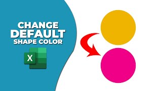 How to change default shape color in Excel [upl. by Casey]