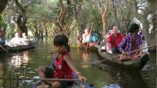 CAMBODIA kampong kompong Phluk Tonle Sap Lake hdvideo [upl. by Anipsed]