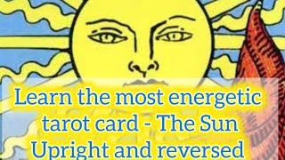 ❤️💯The Sun tarot card meaning upright and reversed tarot learntarotcards tarotlearning [upl. by Brahear242]