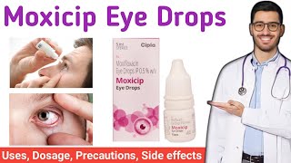 Moxicip eye drops uses in hindi  Moxifloxacin eye drops IP 05 wv  Moxicip eye drops in hindi [upl. by Nylodnewg]