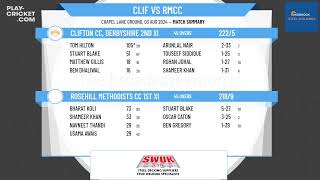 Clifton CC Derbyshire 2nd XI v Rosehill Methodists CC 1st XI [upl. by Idnew993]