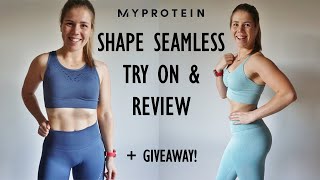 MYPROTEIN SHAPE SEAMLESS REVIEW  GIVEAWAY INJURY AND POWERLIFTING COMP [upl. by Kyre]