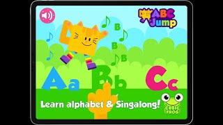 ABC Jump Alphabet Learning Games by Cubic Frog®Apps [upl. by Meekyh155]