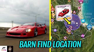 Hidden Barn Find Location How to get the Legendary Ferrari F40 Competizione in Forza Horizon 5 [upl. by Solram668]