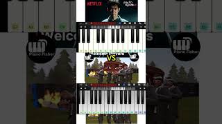 SQUID GAME Sessions 2 Trailer Theme Vs Coffin Dance Meme Song  Easy Piano Tune shorts [upl. by Barcroft]