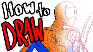 How to get started drawing SPIDERMAN [upl. by Aiclid]