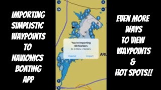 How To Import Waypoints into the Navionics Mobile Boating App [upl. by Baelbeer]