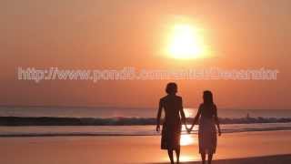 Lovers beach sunset  Professional stock video footage [upl. by Edaj76]