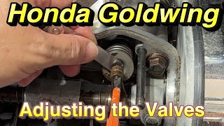 Honda Goldwing  Adjust Valves 🛵 [upl. by Notneiuq]