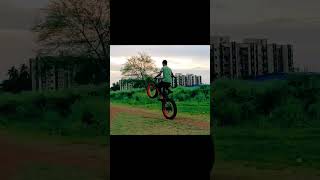 Fatbike stunt  Manzarul Alam wheelie cycling shorts [upl. by Inad103]