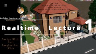 Realtime Landscaping Architect Lecture 1  فتح البرنامج وتغيير إعدادته القياسية [upl. by Leahcar]