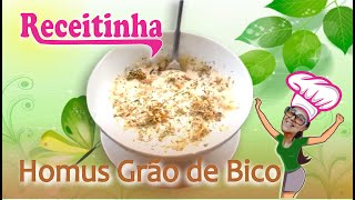 Receitinha  HOMUS GRÃO DE BICO [upl. by Rutledge135]