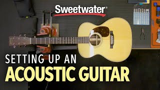 Acoustic Guitar Setup – How to Set up an Acoustic Guitar 🎸  Guitar Lesson [upl. by Lynelle135]