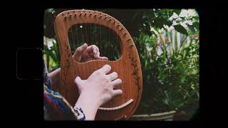 16 strings lyre harp CEGA Salut dAmour Cover [upl. by Aisetra903]